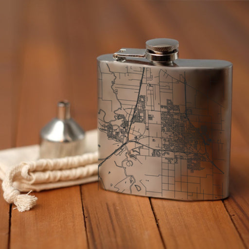 Manteca California Custom Engraved City Map Inscription Coordinates on undefined