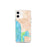 Custom Manzanita Oregon Map iPhone 12 mini Phone Case in Watercolor