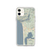 Custom Manzanita Oregon Map Phone Case in Woodblock