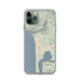 Custom Manzanita Oregon Map Phone Case in Woodblock