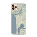 Custom Manzanita Oregon Map Phone Case in Woodblock