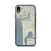 Custom Manzanita Oregon Map Phone Case in Woodblock