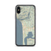 Custom Manzanita Oregon Map Phone Case in Woodblock