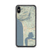Custom Manzanita Oregon Map Phone Case in Woodblock