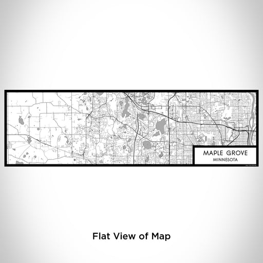 Flat View of Map Custom Maple Grove Minnesota Map Enamel Mug in Classic
