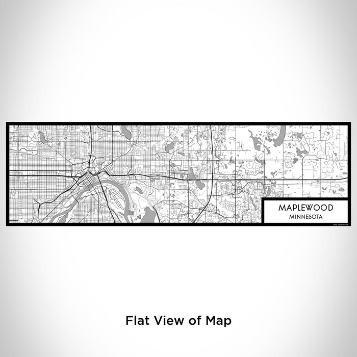 Flat View of Map Custom Maplewood Minnesota Map Enamel Mug in Classic