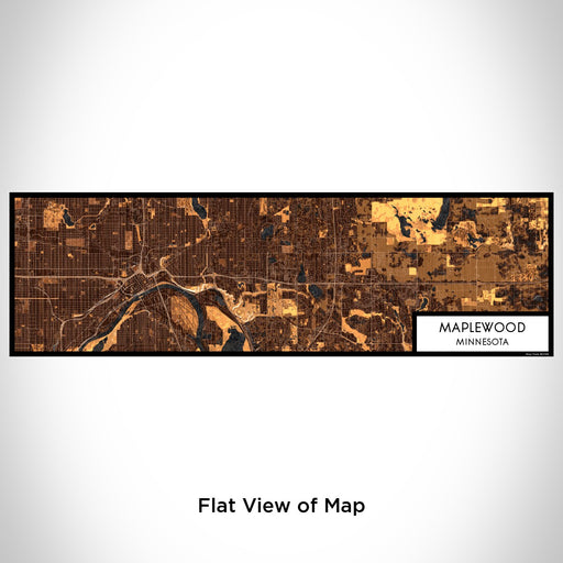 Flat View of Map Custom Maplewood Minnesota Map Enamel Mug in Ember