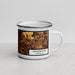 Right View Custom Maplewood Minnesota Map Enamel Mug in Ember