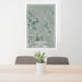 24x36 Marana Arizona Map Print Portrait Orientation in Afternoon Style Behind 2 Chairs Table and Potted Plant