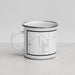 Left View Custom Marana Arizona Map Enamel Mug in Classic