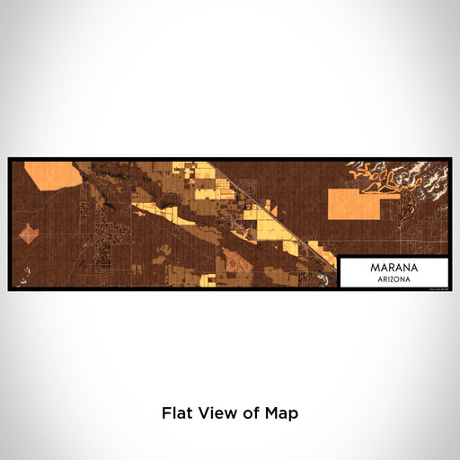 Flat View of Map Custom Marana Arizona Map Enamel Mug in Ember