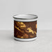 Front View Custom Marana Arizona Map Enamel Mug in Ember