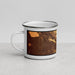 Left View Custom Marana Arizona Map Enamel Mug in Ember