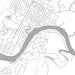 Marble Falls Texas Map Print in Classic Style Zoomed In Close Up Showing Details