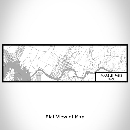 Flat View of Map Custom Marble Falls Texas Map Enamel Mug in Classic