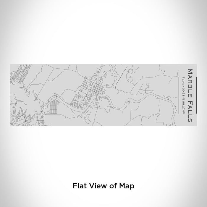 Rendered View of Marble Falls Texas Map Engraving on 10oz Stainless Steel Insulated Cup with Sipping Lid