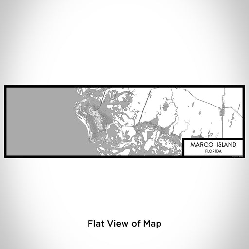 Flat View of Map Custom Marco Island Florida Map Enamel Mug in Classic