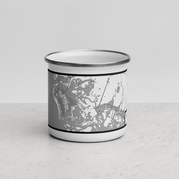 Front View Custom Marco Island Florida Map Enamel Mug in Classic
