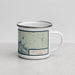 Right View Custom Marco Island Florida Map Enamel Mug in Woodblock