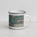 Right View Custom Margaretville New York Map Enamel Mug in Afternoon