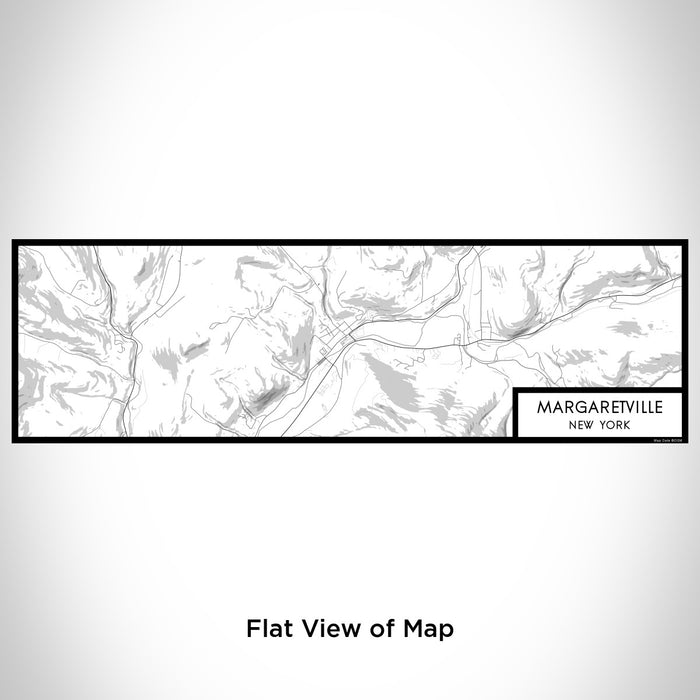 Flat View of Map Custom Margaretville New York Map Enamel Mug in Classic
