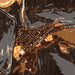 Margaretville New York Map Print in Ember Style Zoomed In Close Up Showing Details