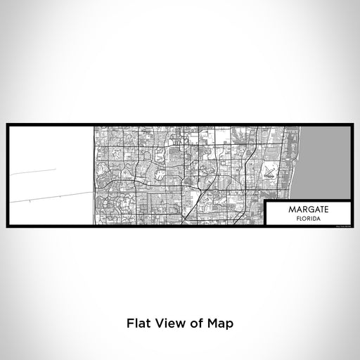 Flat View of Map Custom Margate Florida Map Enamel Mug in Classic