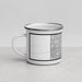 Left View Custom Margate Florida Map Enamel Mug in Classic