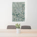 24x36 Maricopa Arizona Map Print Portrait Orientation in Afternoon Style Behind 2 Chairs Table and Potted Plant