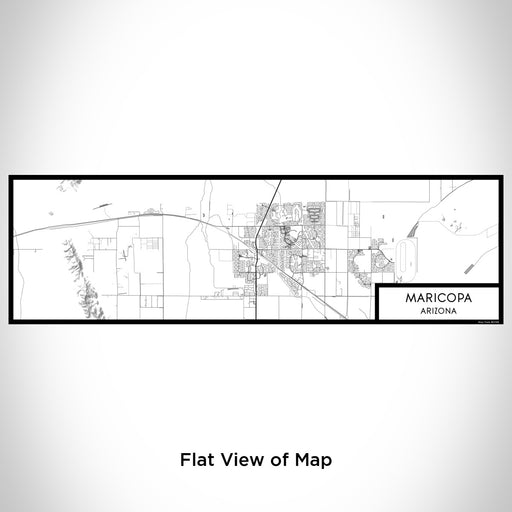 Flat View of Map Custom Maricopa Arizona Map Enamel Mug in Classic