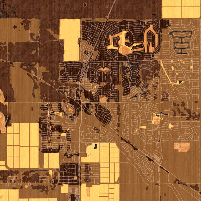 Maricopa Arizona Map Print in Ember Style Zoomed In Close Up Showing Details