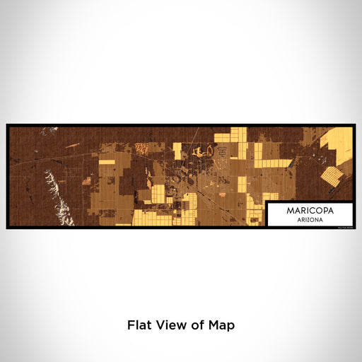 Flat View of Map Custom Maricopa Arizona Map Enamel Mug in Ember