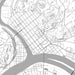 Marietta Ohio Map Print in Classic Style Zoomed In Close Up Showing Details