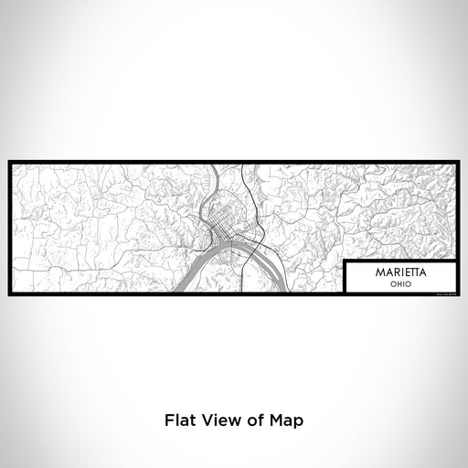 Flat View of Map Custom Marietta Ohio Map Enamel Mug in Classic
