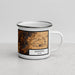 Right View Custom Marietta Ohio Map Enamel Mug in Ember