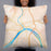 Person holding 22x22 Custom Marietta Ohio Map Throw Pillow in Watercolor
