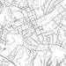 Marion North Carolina Map Print in Classic Style Zoomed In Close Up Showing Details