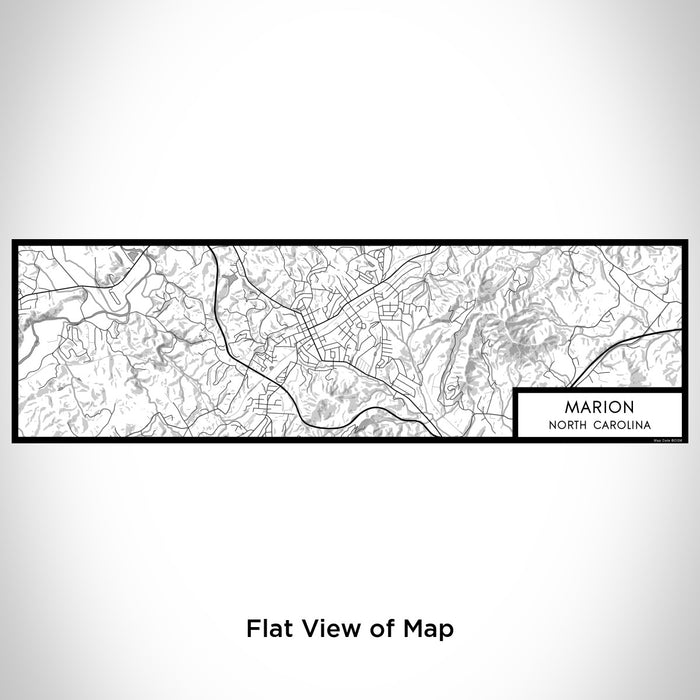 Flat View of Map Custom Marion North Carolina Map Enamel Mug in Classic