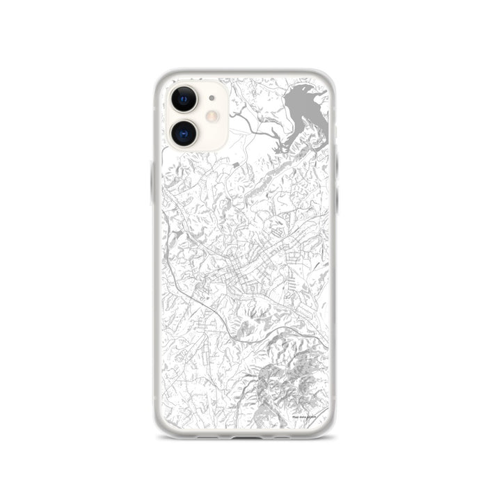 Custom iPhone 11 Marion North Carolina Map Phone Case in Classic