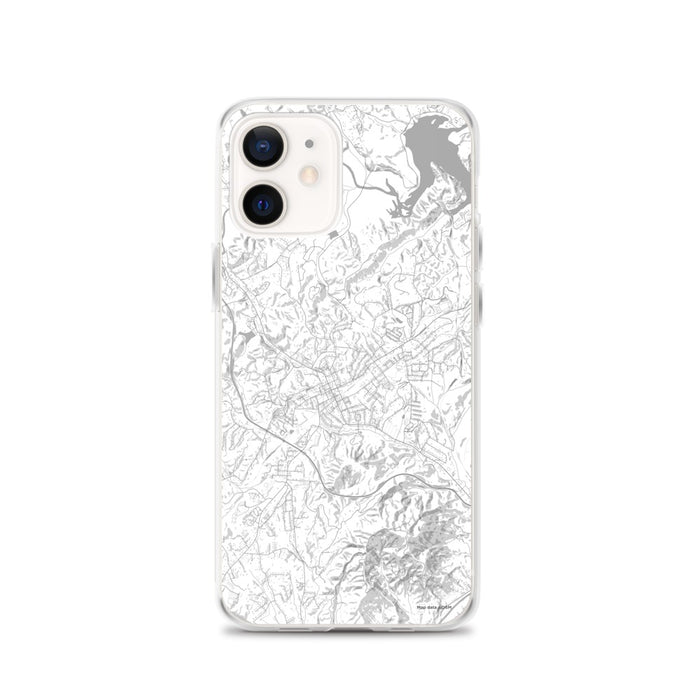 Custom iPhone 12 Marion North Carolina Map Phone Case in Classic