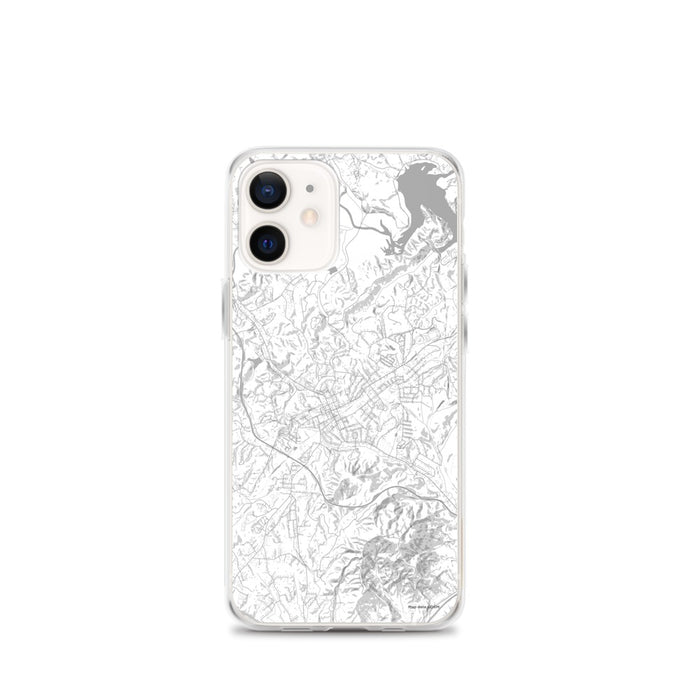 Custom iPhone 12 mini Marion North Carolina Map Phone Case in Classic