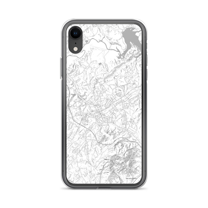 Custom iPhone XR Marion North Carolina Map Phone Case in Classic