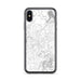 Custom iPhone X/XS Marion North Carolina Map Phone Case in Classic