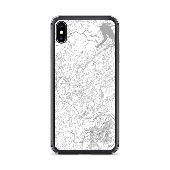 Custom iPhone XS Max Marion North Carolina Map Phone Case in Classic