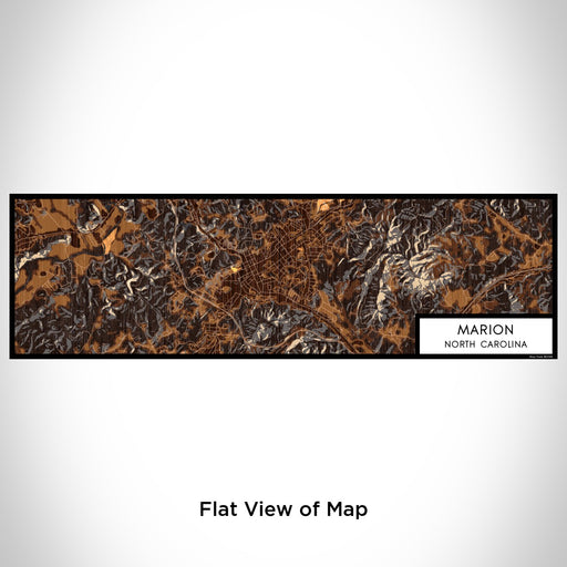 Flat View of Map Custom Marion North Carolina Map Enamel Mug in Ember