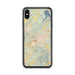 Custom iPhone XS Max Marion North Carolina Map Phone Case in Woodblock