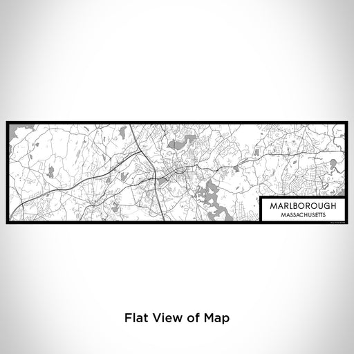 Flat View of Map Custom Marlborough Massachusetts Map Enamel Mug in Classic