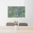 24x36 Marlin Texas Map Print Lanscape Orientation in Afternoon Style Behind 2 Chairs Table and Potted Plant