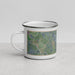 Left View Custom Marlin Texas Map Enamel Mug in Afternoon