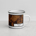 Right View Custom Marlin Texas Map Enamel Mug in Ember